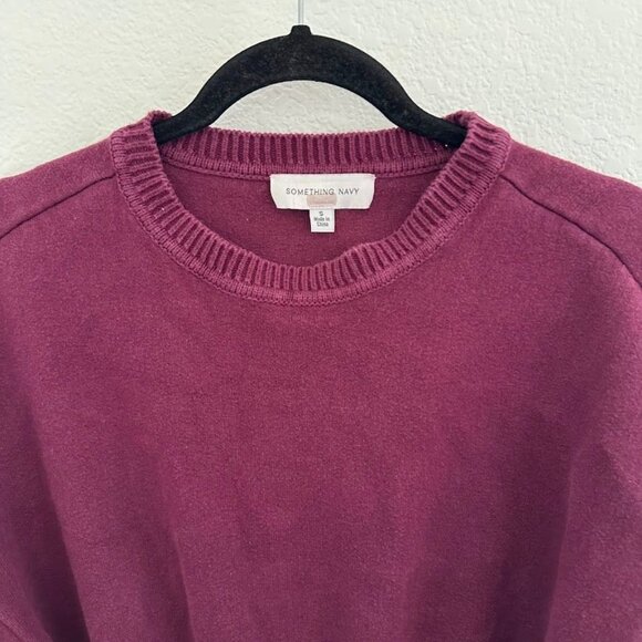 Something Navy Purple Colorblock Sweater Dress - Picture 5 of 8